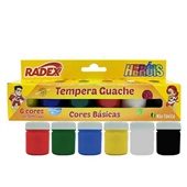 Tinta Guache 6 Cores 15ml Radex