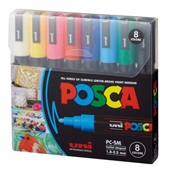 Pincel Marcador Multiuso PC- 5M 8 Cores Sortidas Posca