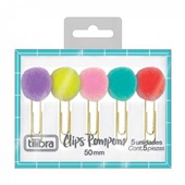 Clips Pompom 50mm 5 UN Tilibra