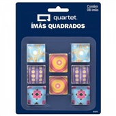 Imã Quadrado Decorado Blister 8 UN Tilibra