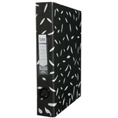 Pasta Lombada A-Z Estreita Oficio com Visor 285x345x53mm Preto 1 UN Fr