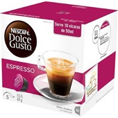 Cápsula de Café Espresso Dolce Gusto 6g CX 10 UN Nescafé