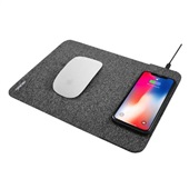 Carregador Por Indução e MousePad Integrado 10W Android 7,5W IPhones Qi Cinza MPISG 1 UN Geonav