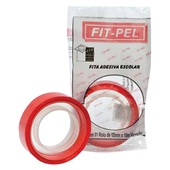 Fita Adesiva Color Vermelha PP 12mmx10m 1 UN Fit Pel