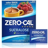 Adoçante em Pó Sucralose Sachês de 0,6g CX 50 UN Zero-cal