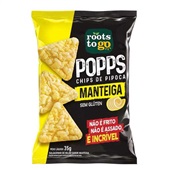 Popps Chips de Pipoca Manteiga PT 35g 1 UN Roots To Go