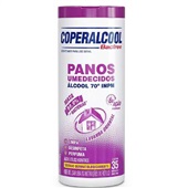 Panos de Limpeza Umedecidos Com Álcool 70°INPM Bacfree Lavanda Oriental Ação Prolongada 20cmx18cm 35 UN Coperalcool