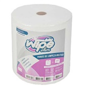 Pano de Limpeza Multiuso Branco 28cmx50cmx300m Rolo com 600 Panos Mr W