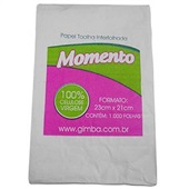 Papel Toalha Interfolha 2 Dobras 23x21cm PT 1000 FL Momento