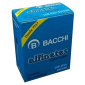Alfinete para Mapa Nº1 Azul CX 50 UN Bacchi