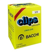 Clips Nº3/0 Galvanizado Linha Leve Caixa 450 UN Bacchi