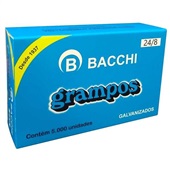 Grampo Galvanizado 24/8 Caixa 5000 UN Bacchi