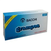 Grampo Cobreado 26/8 Caixa 5000 UN Bacchi