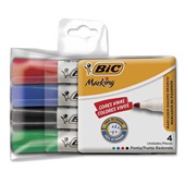 Pincel Marcador Quadro Branco Recarregável 4 Cores Bic