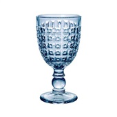 Conjunto de Taças Chevalier em Vidro Azul 330ml 6 Peças 1 UN L Hermita