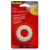 Fita Adesiva Transparente 19mmx20m 1 UN Scotch