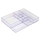 Kit Modular Organizador Cristal 6 Peças Waleu