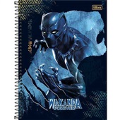 Caderno Universitário Capa Dura 160 FL Pantera Negra B 1 UN Tilibra