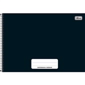 Caderno Cartografia e Desenho Pepper 80 Folhas Preto 1 UN Tilibra