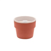Vaso Autoirrigável P 12,5 x 12,5 x 10cm Terracota 1 UN Ou