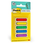 Marcador de Página Adesivo Flags Setas 5 Cores Sortidas 11,9 mm x 43,2 mm 100 folhas Post-it