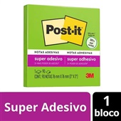 Bloco de Notas Super Adesivo 76x76mm Verde Limeade 90 FL Post-it