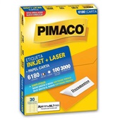 Etiqueta Adesiva InkJet e Laser Carta 25,4x66,7mm Branco 6180 100 Folh