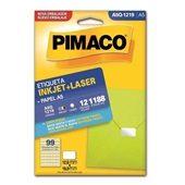 Etiqueta Adesiva InkJet e Laser A5 12x19mm Branco A5Q-1219 12 Folhas 1