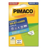 Etiqueta Adesiva InkJet e Laser A5 22x32mm Branco A5Q-2232 12 Folhas 3
