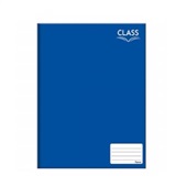 Caderno Brochura Class Capa Dura 1/4 48 FL Azul 1 UN Foroni