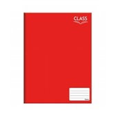 Caderno Brochura Class Capa Dura 1/4 48 FL Vermelho 1 UN Foroni