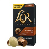 Cápsula de Café Espresso Lungo Estremo 52g CX 10 UN Lor