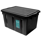 Caixa Organizadora Eco 38L Preto 1 UN Plasvale