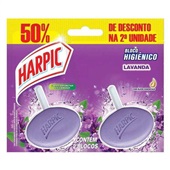 Bloco Sanitário 26g Lavanda com 50% de Desconto na Segunda Unidade Harpic