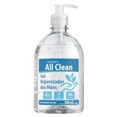 Álcool em Gel 70º com Extrato de Aloe Vera All Clean 500ml 1UN Audax