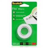 Fita Adesiva Mágica Transparente 19mmx20m 1 UN Scotch