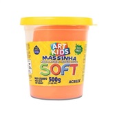 Massa de Modelar Soft Laranja 500g 1 UN Acrilex