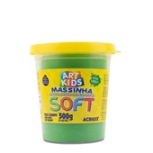 Massa de Modelar Soft Verde 500g 1 UN Acrilex