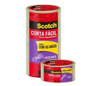 Fita Adesiva Empacotamento Corta Fácil 45mmx40m 4 UN Scotch