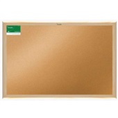 Quadro de Aviso Cortiça Moldura Madeira 60x40cm 1 UN Souza