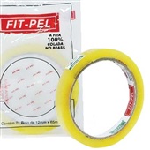 Fita Adesiva Transparente 12mmx65m 1 UN Fit Pel