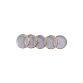 Discos + Elástico para Caderno Inteligente 23mm Rose Gold Kit 1 UN