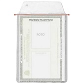 Protetor de Plástico para Acondicionar Documento de Identidade 75x105m
