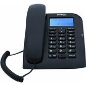 Telefone com Fio com Identificador de Chamadas Viva Voz Preto TC 60 In