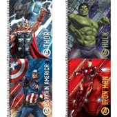 Caderno Universitário Capa Dura Avengers Capas Sortidas 80 FL 1 UN Til