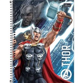 Caderno Espiral Universitário Capa Dura 160 FL Avengers A 1 UN Tilibra