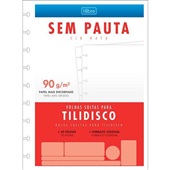 Refil para Tilidisco Colegial sem Pauta 177 x 240mm 50 FL 1 UN Tilibra