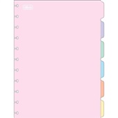 Divisórias para Tilidisco Universitário Académie Pastel 6 UN Tilibra