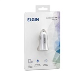 Carregador Veicular Elgin 12-24V 2 Saídas USB 1A 5W Branco