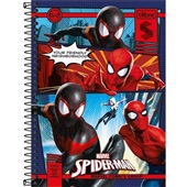 Caderno Espiral Capa Dura 1/4 80 FL Spider Man B 1 UN Tilibra